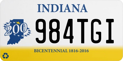 IN license plate 984TGI