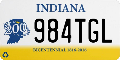 IN license plate 984TGL