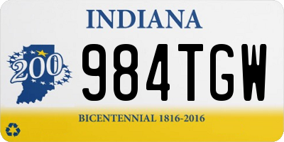 IN license plate 984TGW