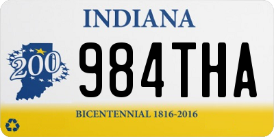 IN license plate 984THA