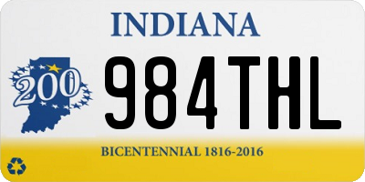 IN license plate 984THL