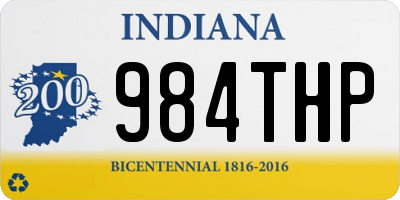 IN license plate 984THP