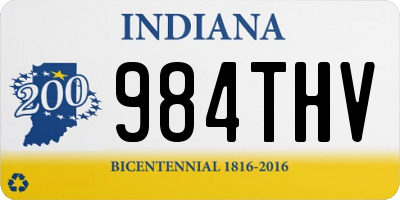 IN license plate 984THV