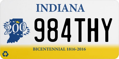 IN license plate 984THY
