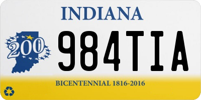 IN license plate 984TIA