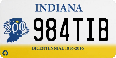 IN license plate 984TIB