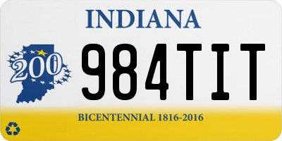 IN license plate 984TIT