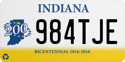 IN license plate 984TJE