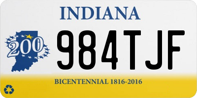 IN license plate 984TJF