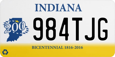 IN license plate 984TJG