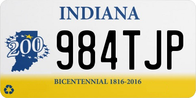 IN license plate 984TJP