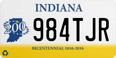 IN license plate 984TJR