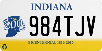 IN license plate 984TJV