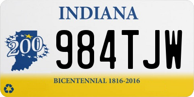 IN license plate 984TJW