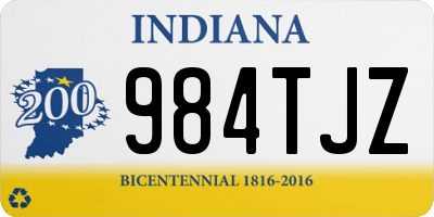 IN license plate 984TJZ