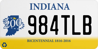 IN license plate 984TLB