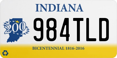 IN license plate 984TLD