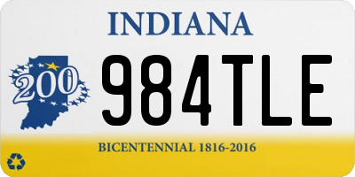 IN license plate 984TLE