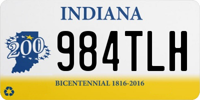 IN license plate 984TLH