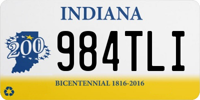 IN license plate 984TLI