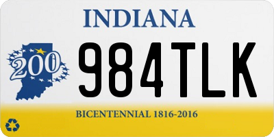 IN license plate 984TLK