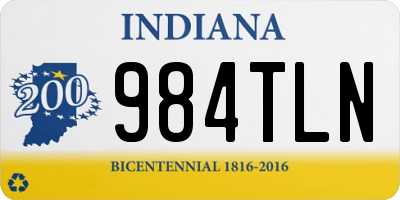 IN license plate 984TLN