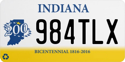 IN license plate 984TLX