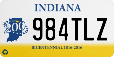 IN license plate 984TLZ