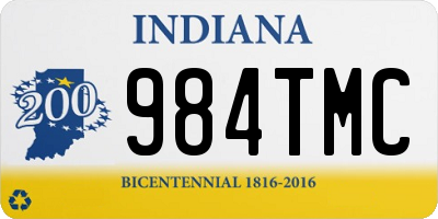 IN license plate 984TMC