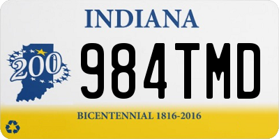 IN license plate 984TMD