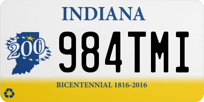 IN license plate 984TMI