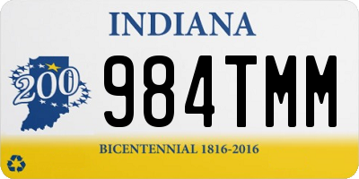 IN license plate 984TMM