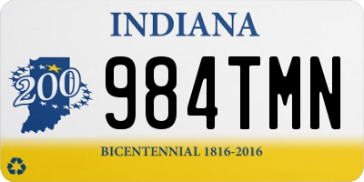 IN license plate 984TMN