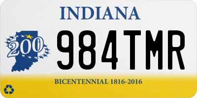 IN license plate 984TMR