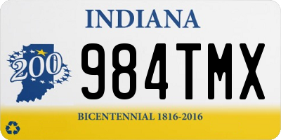 IN license plate 984TMX