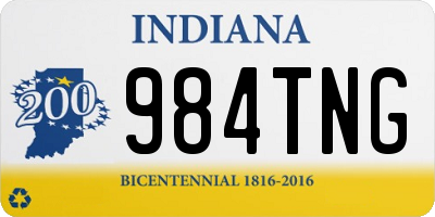 IN license plate 984TNG