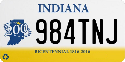 IN license plate 984TNJ