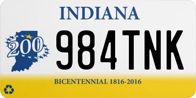 IN license plate 984TNK