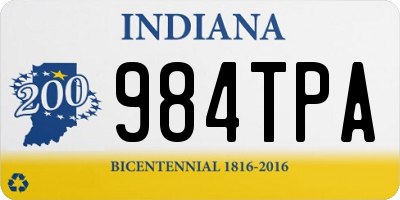 IN license plate 984TPA