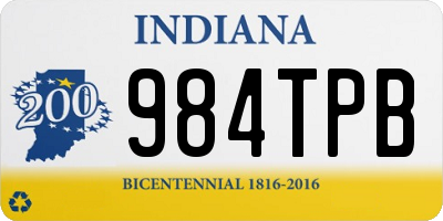 IN license plate 984TPB