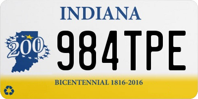 IN license plate 984TPE