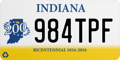 IN license plate 984TPF