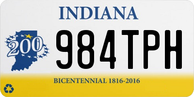IN license plate 984TPH