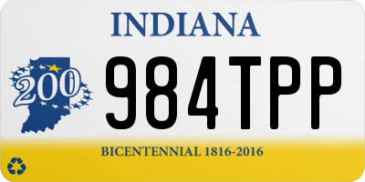 IN license plate 984TPP