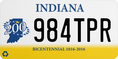 IN license plate 984TPR