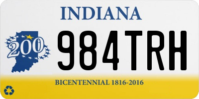 IN license plate 984TRH