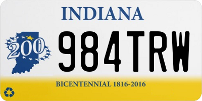 IN license plate 984TRW