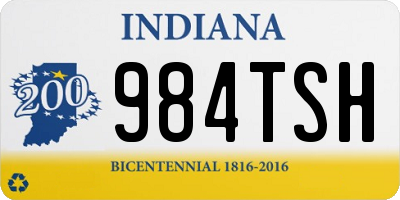 IN license plate 984TSH