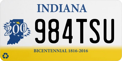 IN license plate 984TSU