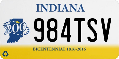 IN license plate 984TSV